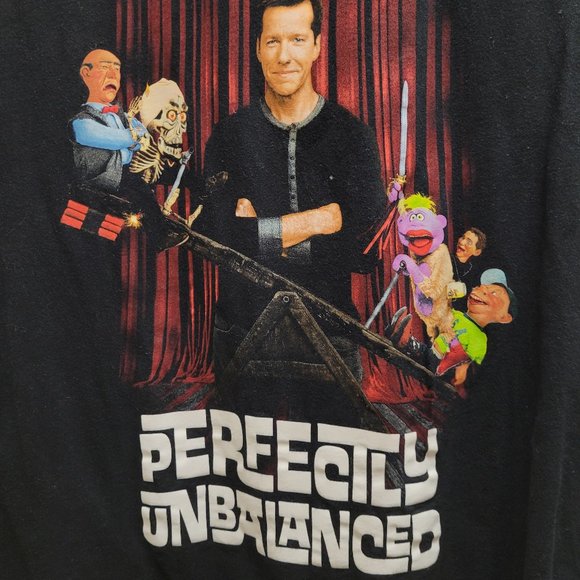 GENTLY USED, 2015 JEFF DUNHAM, PERFECTLY UNBALANCED CONCERT SHIRT, MEDIUM!!! - Picture 2 of 2